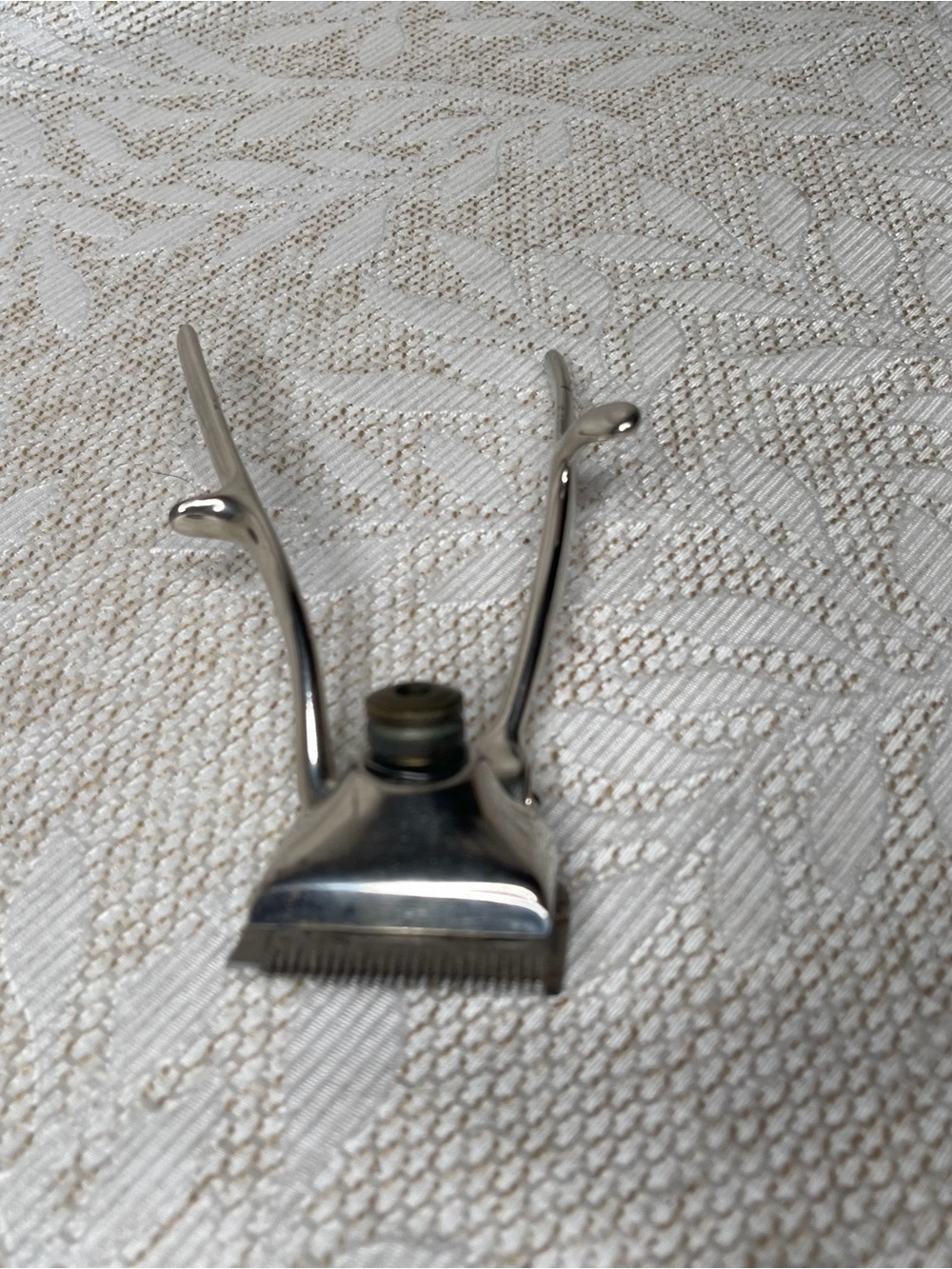Vintage Chrome Handheld Hair Clipper - Silver
